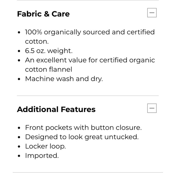 L.L.Bean Men's Organic Flannel Shirt, Slightly Fitted size Medium - Picture 3 of 8